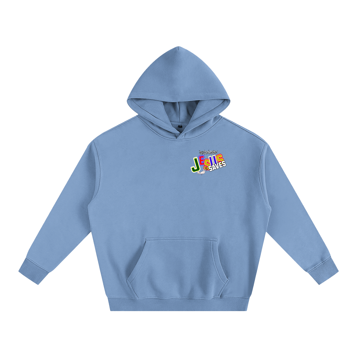 Jesus Saves - Oversize Fleeced Hoodie With Pockets