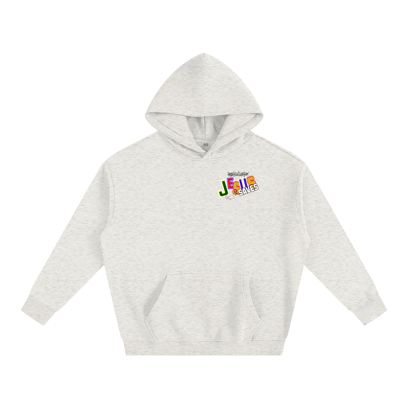 Jesus Saves - Oversize Fleeced Hoodie With Pockets