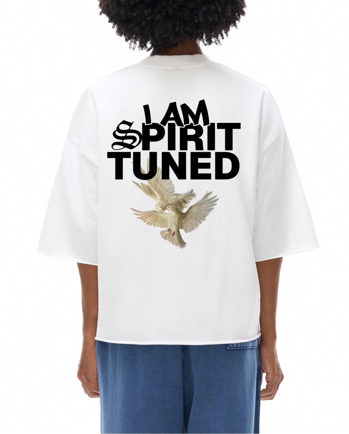Don't trust your own voice trust God's - French Terry Raw Edge T-Shirt