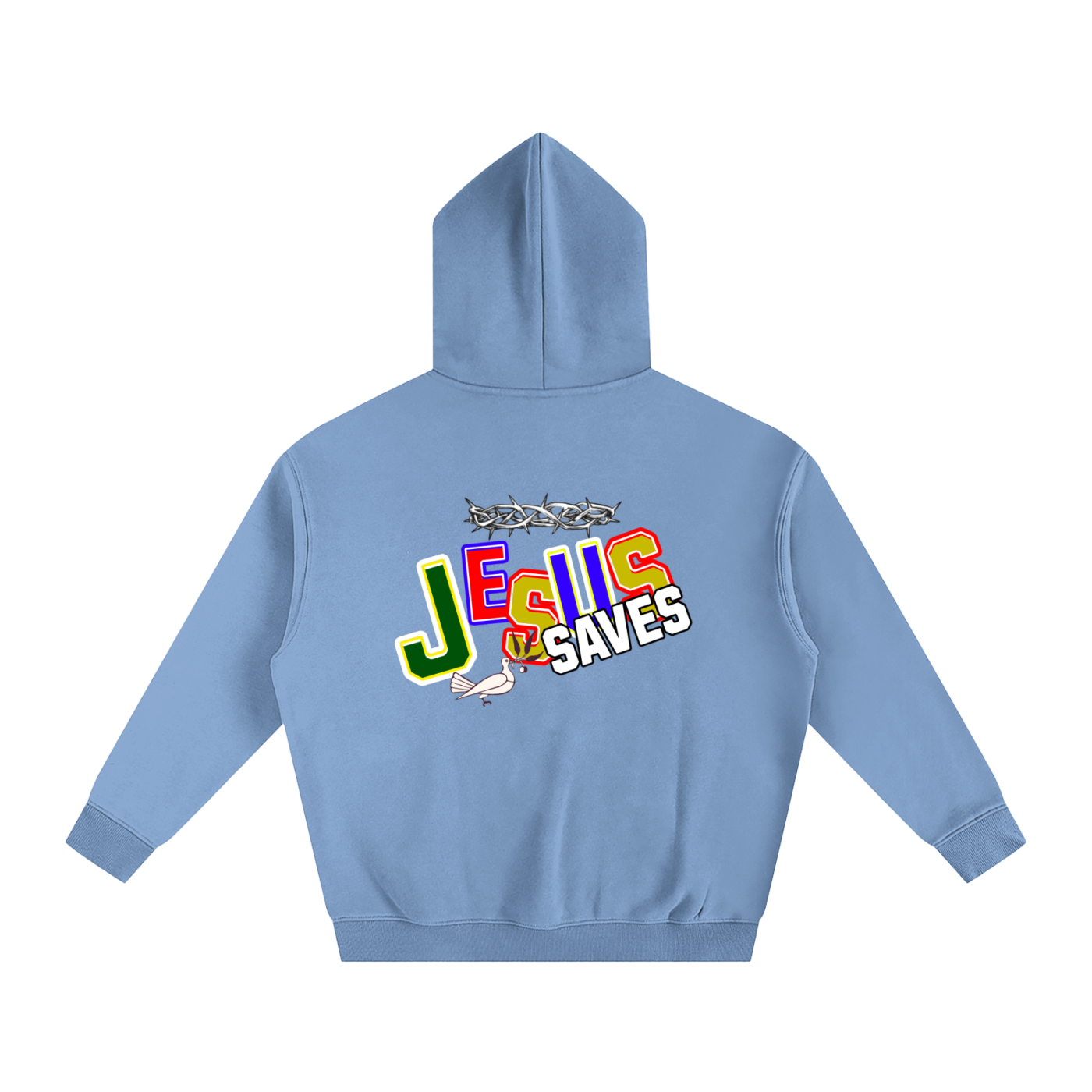 Jesus Saves - Oversize Fleeced Hoodie With Pockets