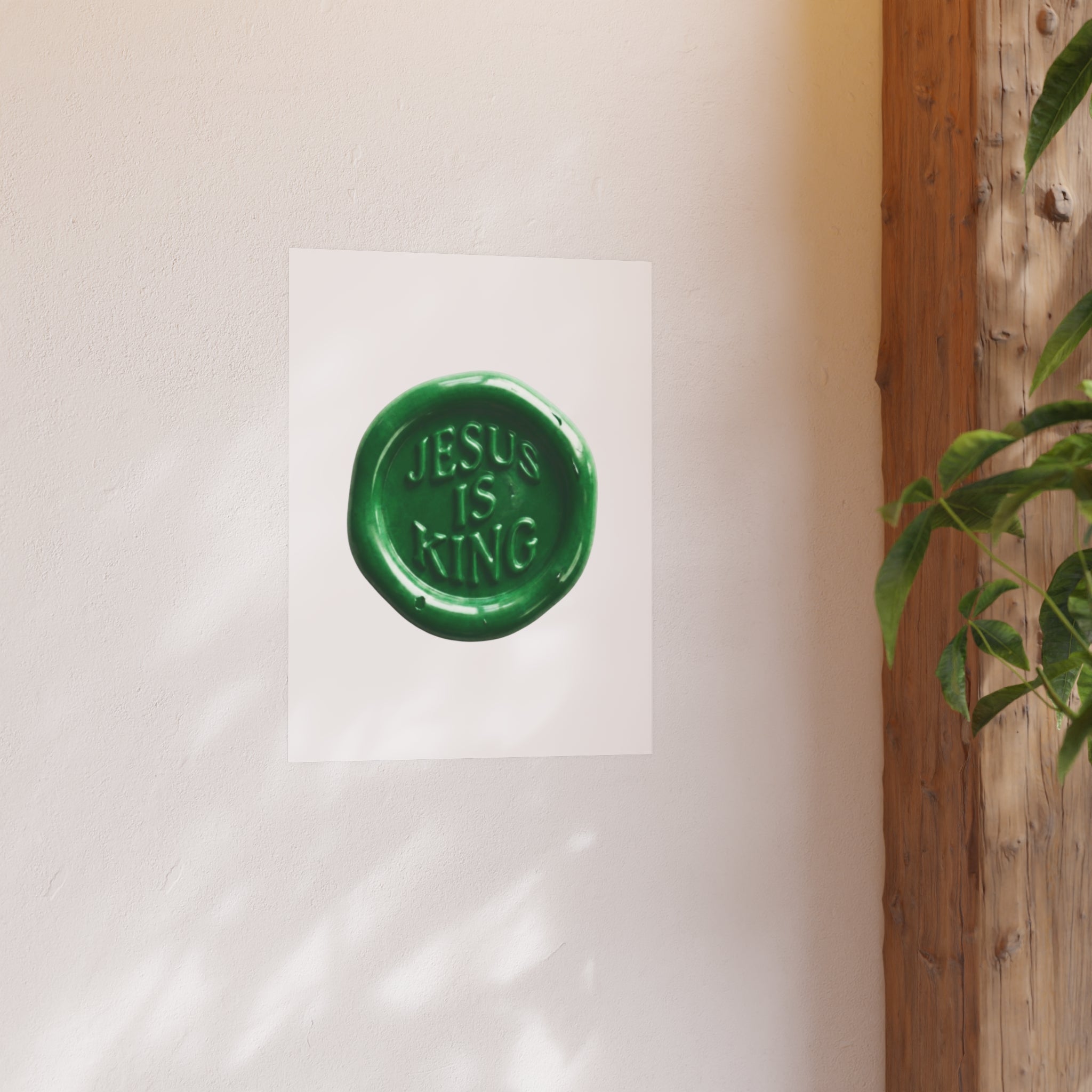 Jesus is King stamp Poster!