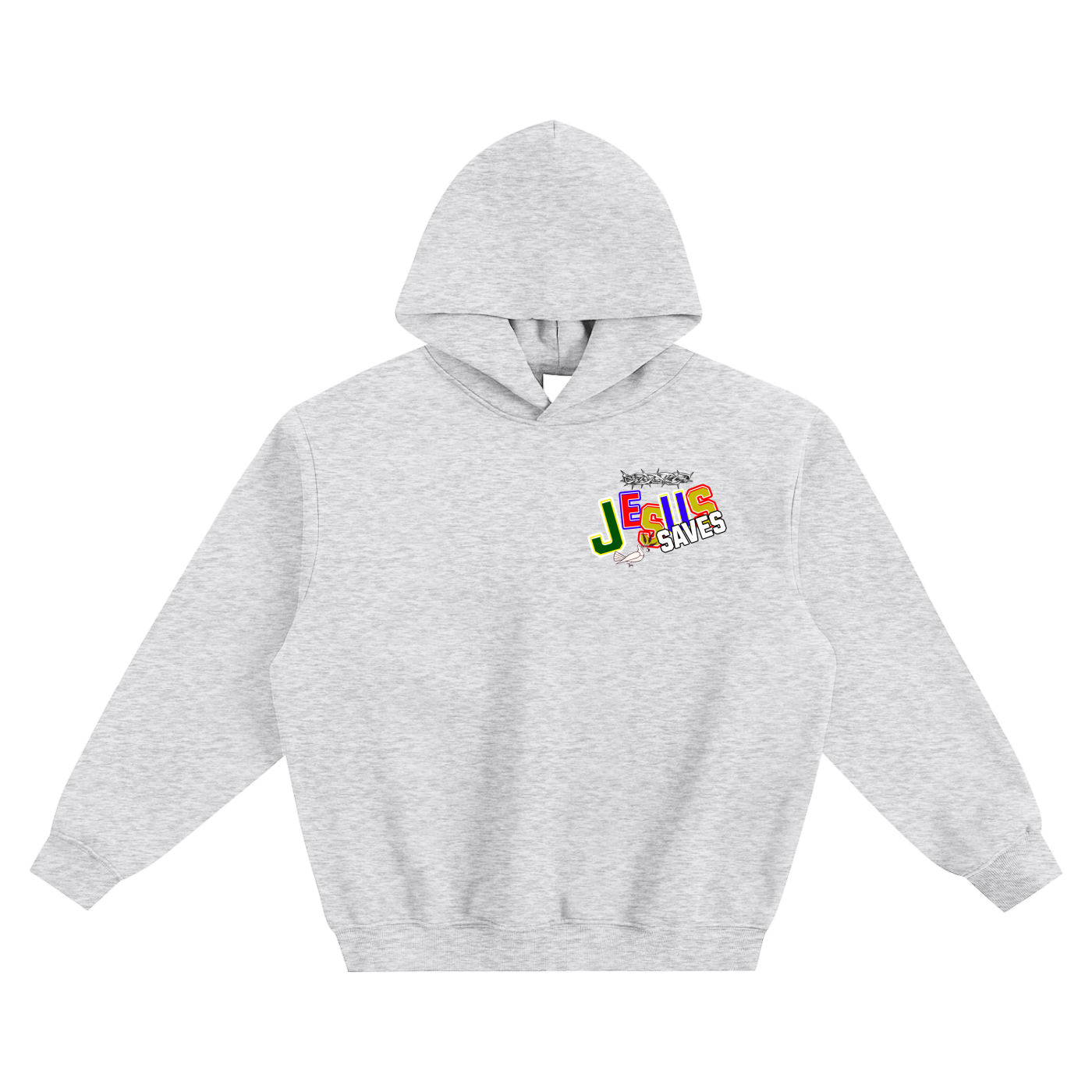 Jesus Saves Fleeced Boxy Hoodie
