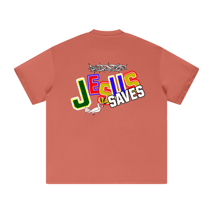 Jesus saves - Heavyweight T shirt