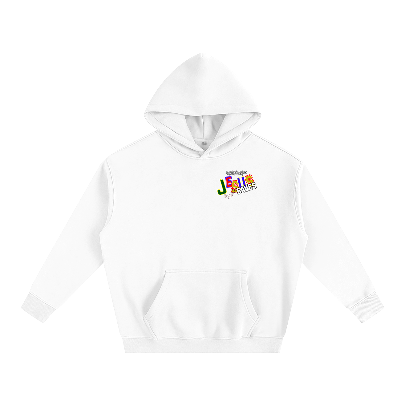 Jesus Saves - Oversize Fleeced Hoodie With Pockets
