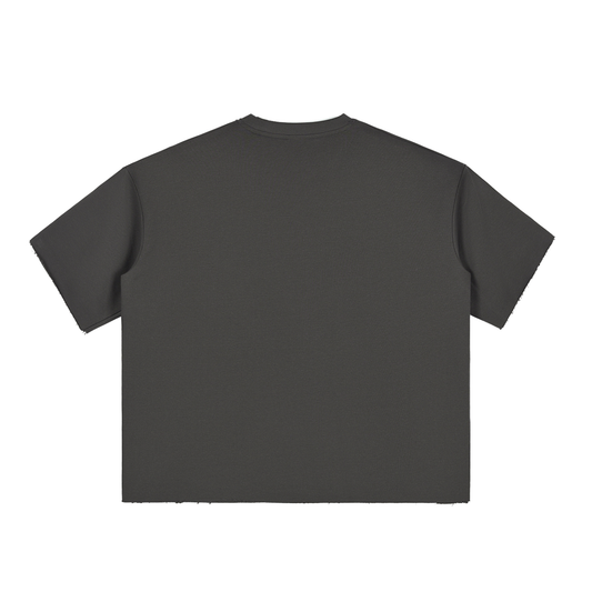 As long as your today was better than yesterday than you won today - Boxy Half-Sleeve Raw-Edge T-Shirt