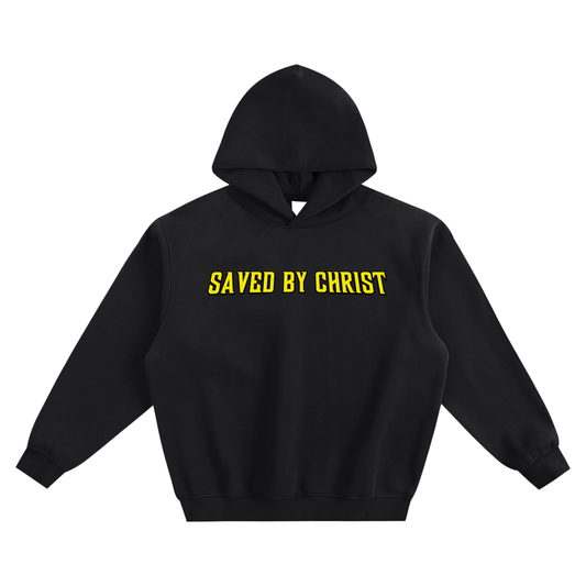 Saved by Christ - Fleeced Boxy Hoodie