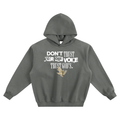 Don't trust your own voice trust God's - Fleeced Boxy Hoodie