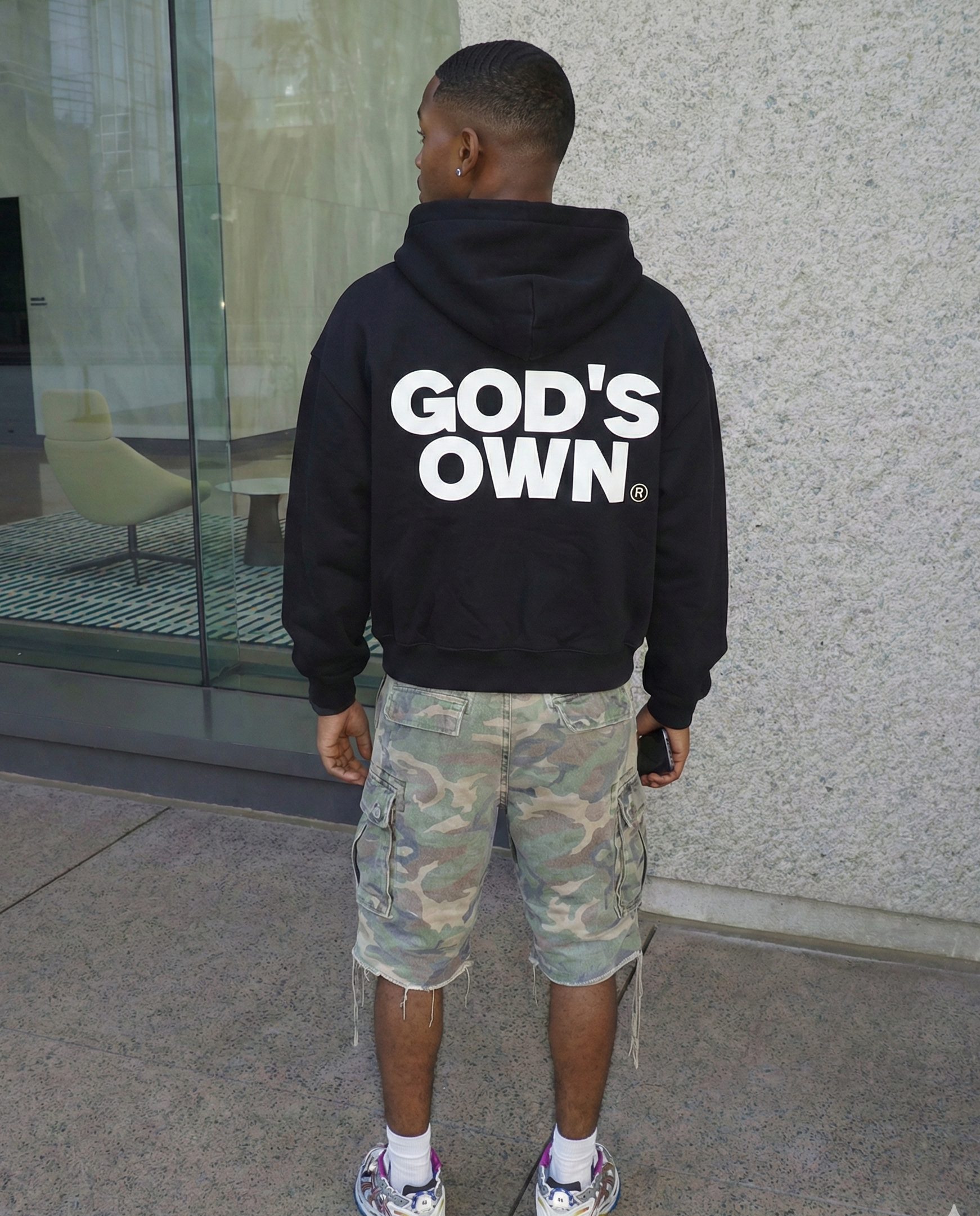 God's Own Fleece Zip-Up Boxy Hoodie!