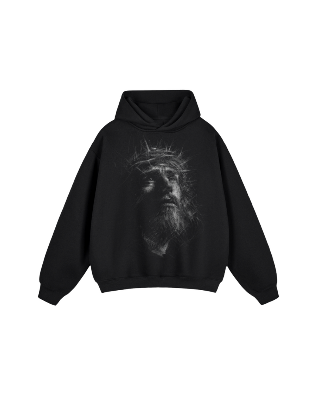 Blood of the lamb Fleeced Boxy Hoodie