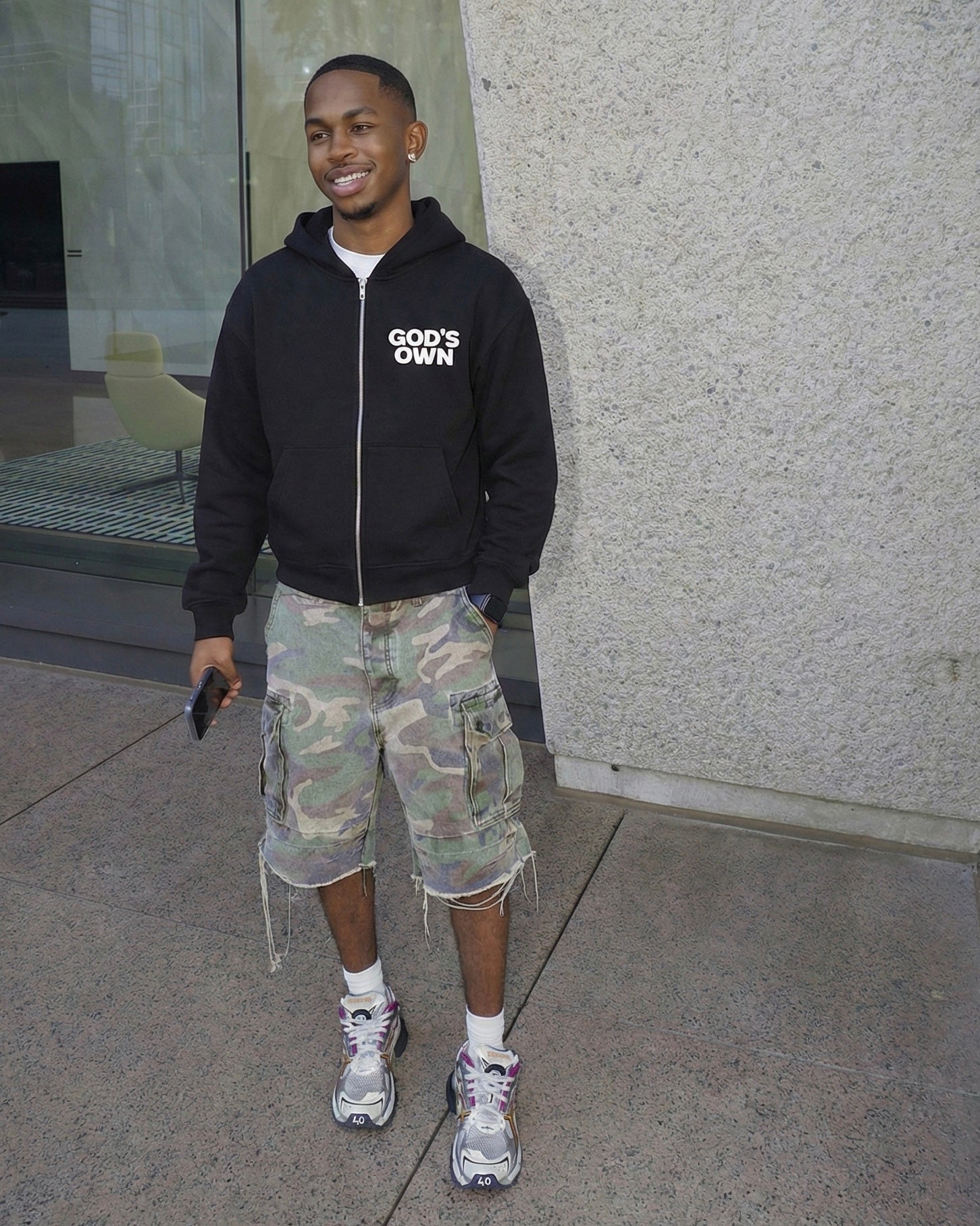 God's Own Fleece Zip-Up Boxy Hoodie!