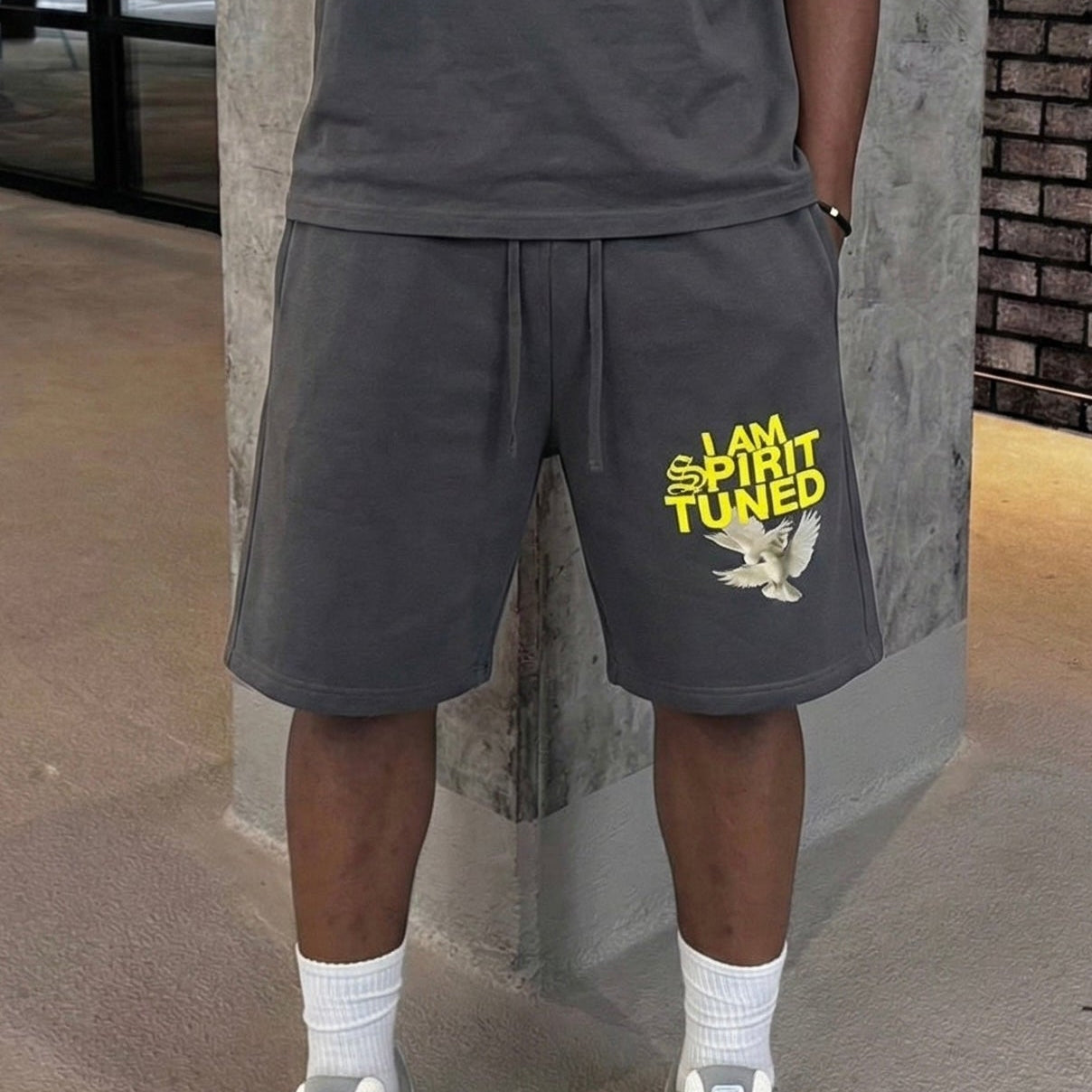 I Am Spirit Tuned Fleeced Shorts!