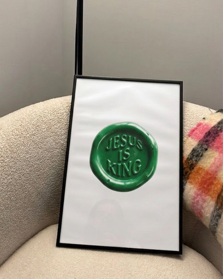 Jesus is King stamp Poster!
