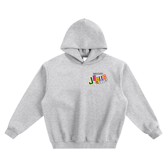 Jesus saves - Fleeced Boxy Hoodie No pockets