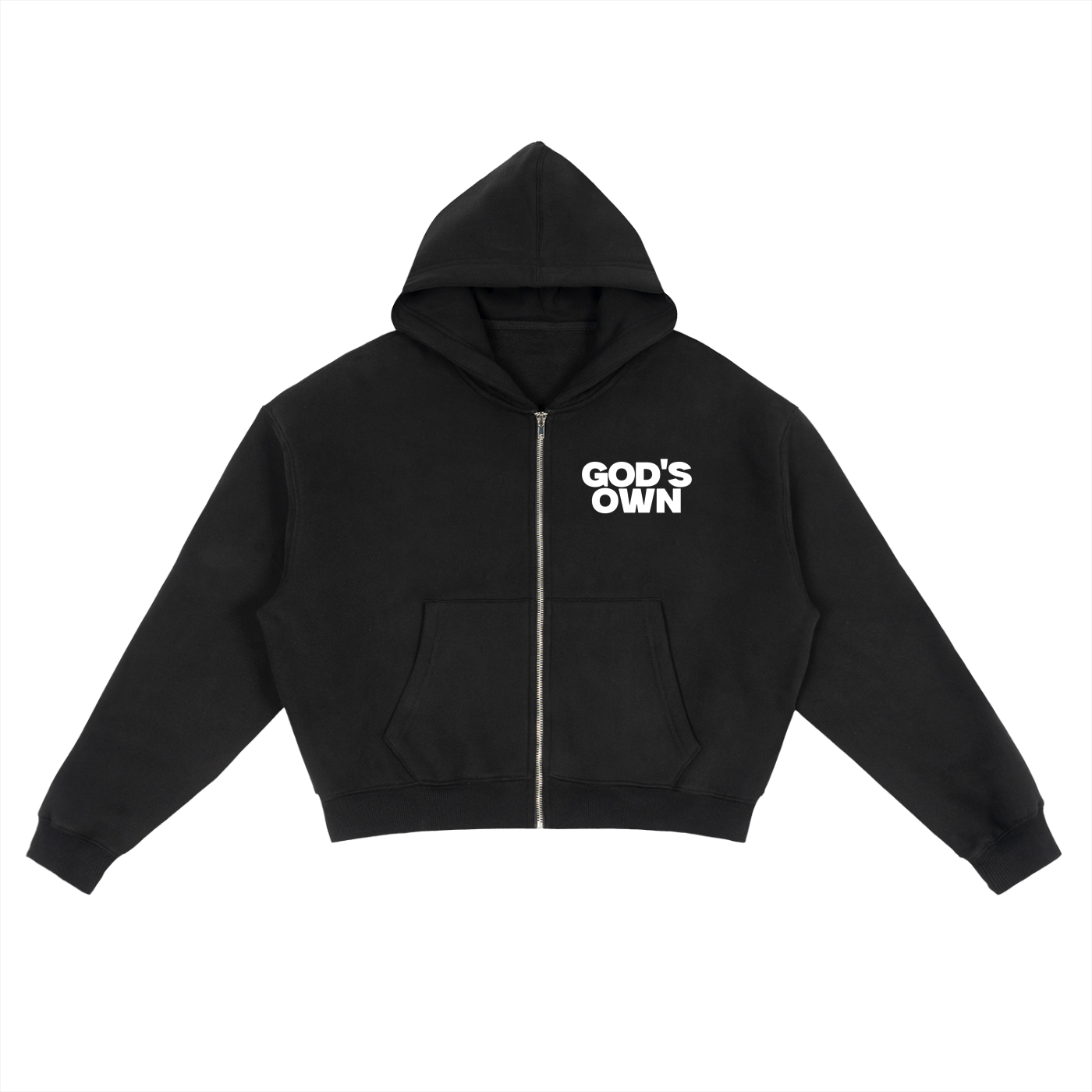 God's Own Fleece Zip-Up Boxy Hoodie!