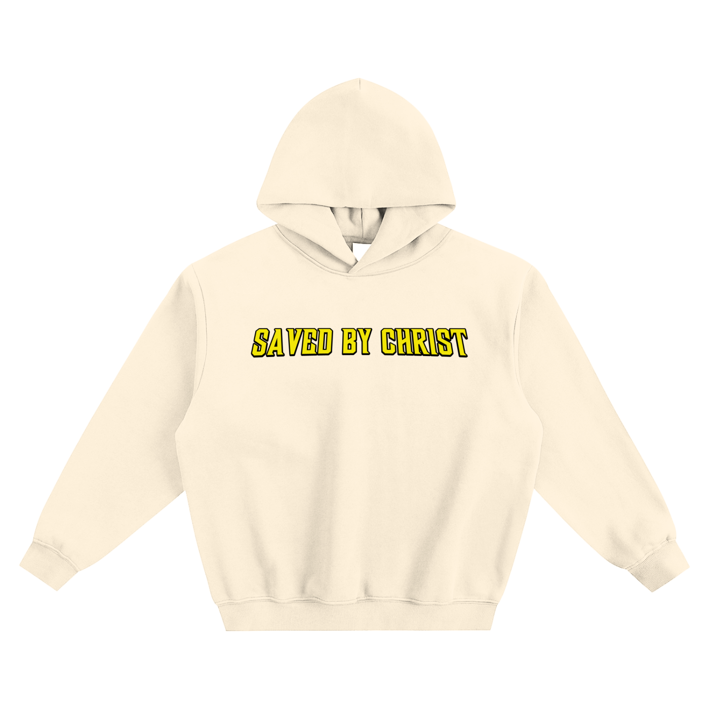 Saved by Christ - Fleeced Boxy Hoodie