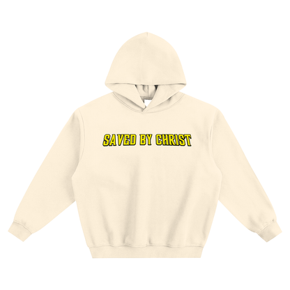 Saved by Christ - Fleeced Boxy Hoodie