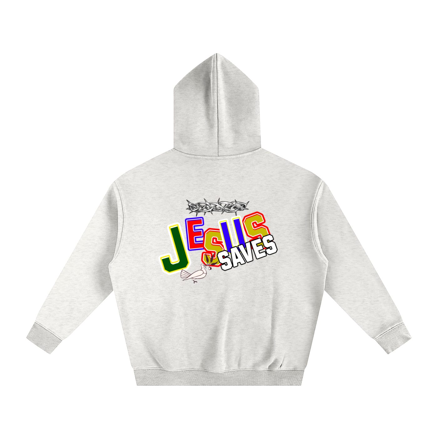 Jesus Saves - Oversize Fleeced Hoodie With Pockets