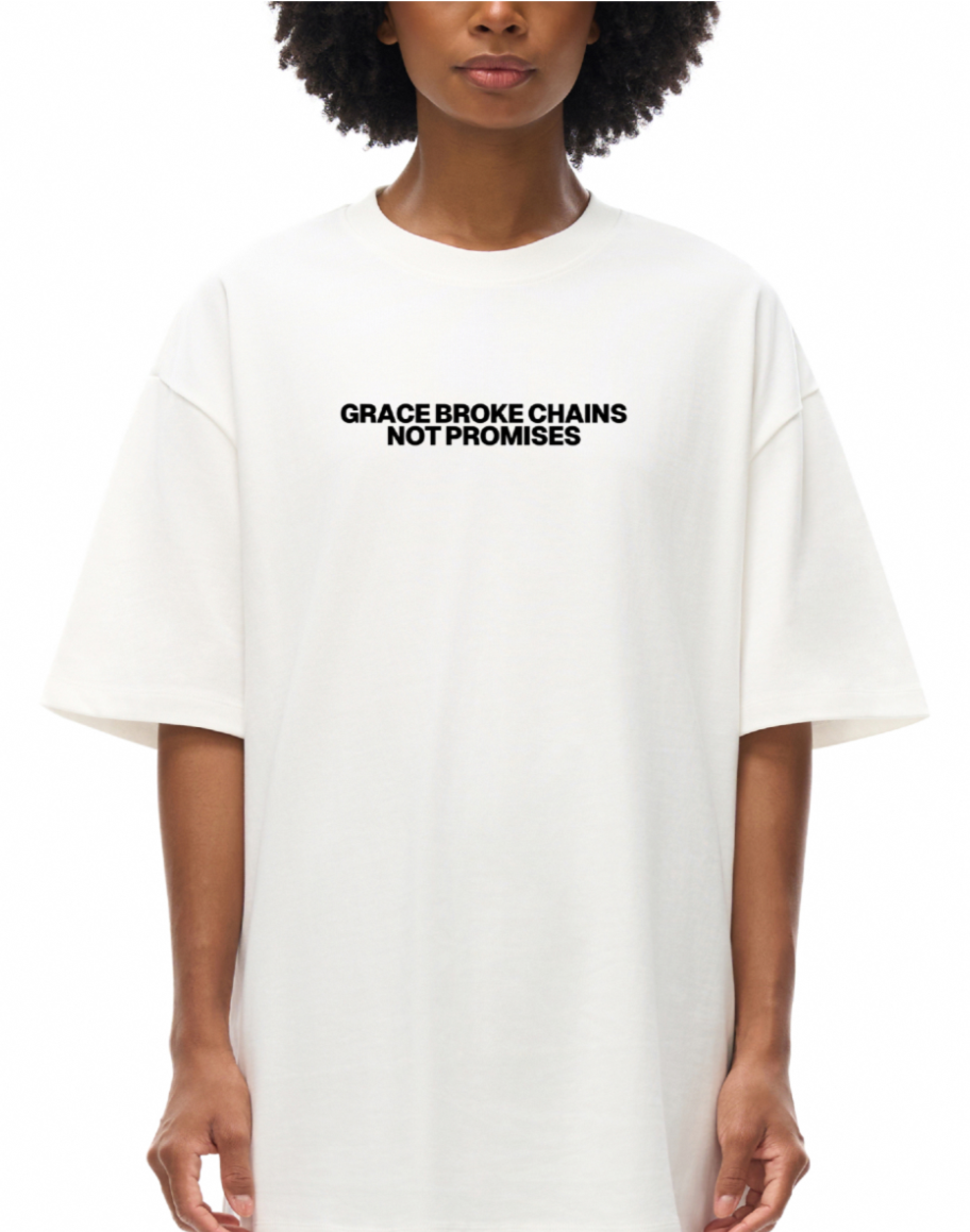 Grace broke chains not promises - Heavyweight Earth Tone T-Shirt